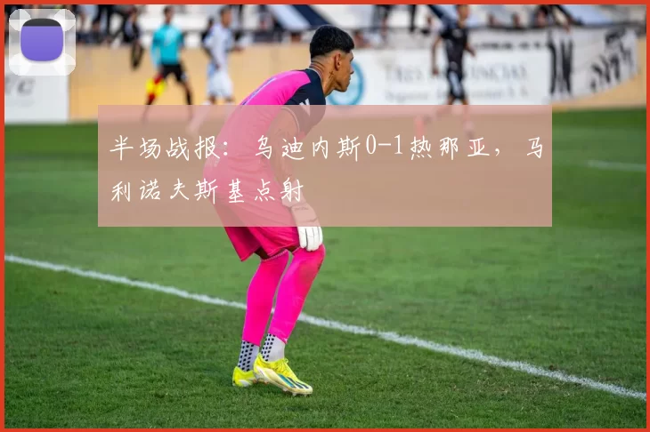 半场战报：乌迪内斯0-1热那亚，马利诺夫斯基点射